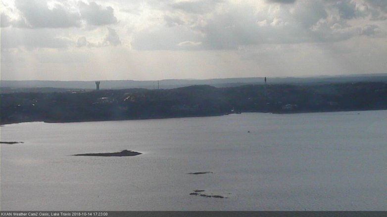 Lake Travis webcam, October 14, 2018 4:25 PM CT
