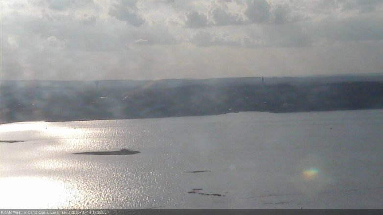 Lake Travis webcam, October 14, 2018 4:35 PM CT