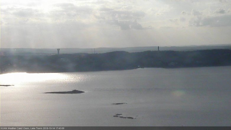 Lake Travis webcam, October 14, 2018 4:45 PM CT