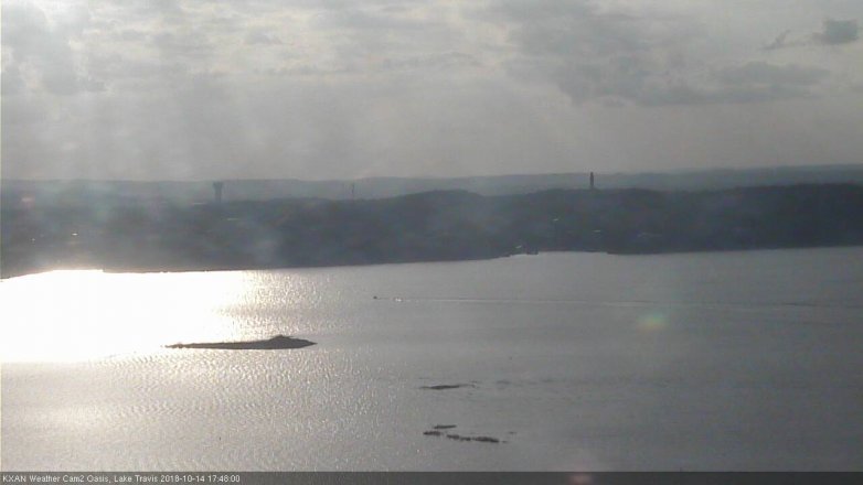 Lake Travis webcam, October 14, 2018 4:50 PM CT