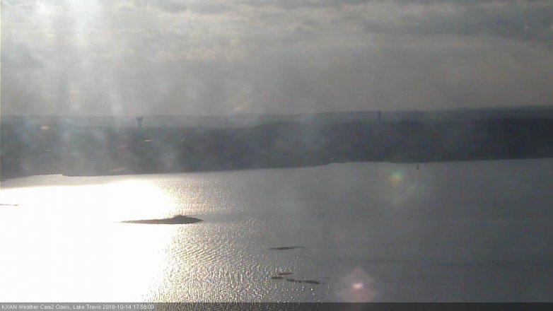 Lake Travis webcam, October 14, 2018 5:00 PM CT
