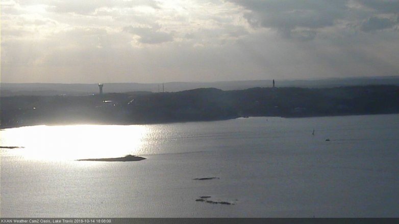 Lake Travis webcam, October 14, 2018 5:10 PM CT