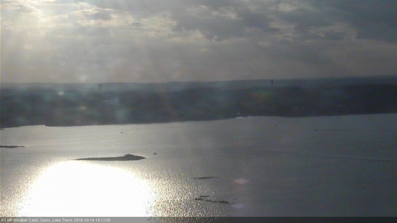 Lake Travis webcam, October 14, 2018 5:15 PM CT