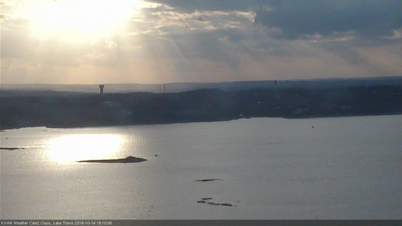 Lake Travis webcam, October 14, 2018 5:20 PM CT