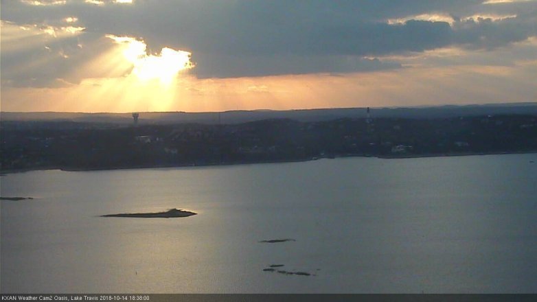Lake Travis webcam, October 14, 2018 5:40 PM CT