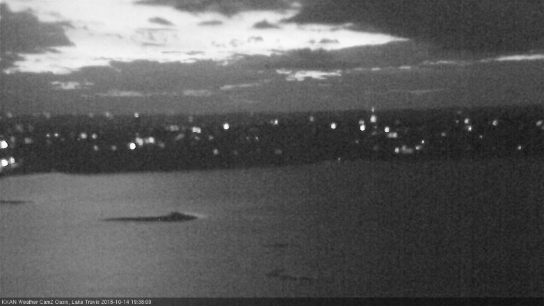 Lake Travis webcam, October 14, 2018 6:40 PM CT