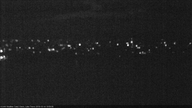 Lake Travis webcam, October 14, 2018 7:00 PM CT