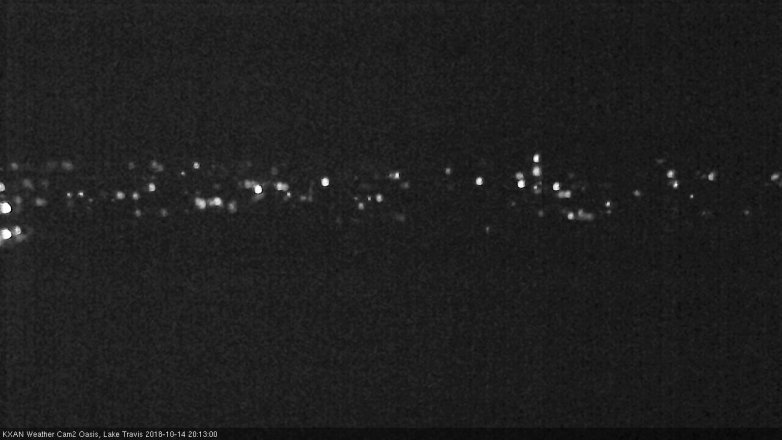 Lake Travis webcam, October 14, 2018 7:15 PM CT