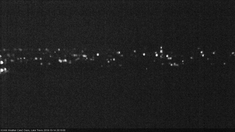 Lake Travis webcam, October 14, 2018 7:20 PM CT
