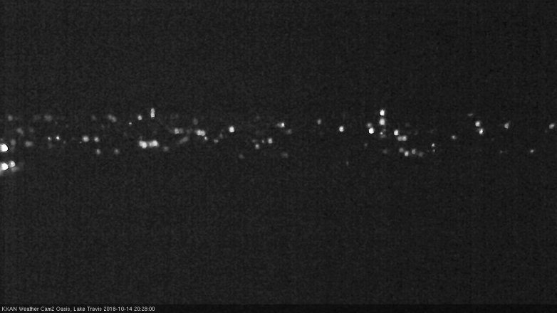 Lake Travis webcam, October 14, 2018 7:30 PM CT