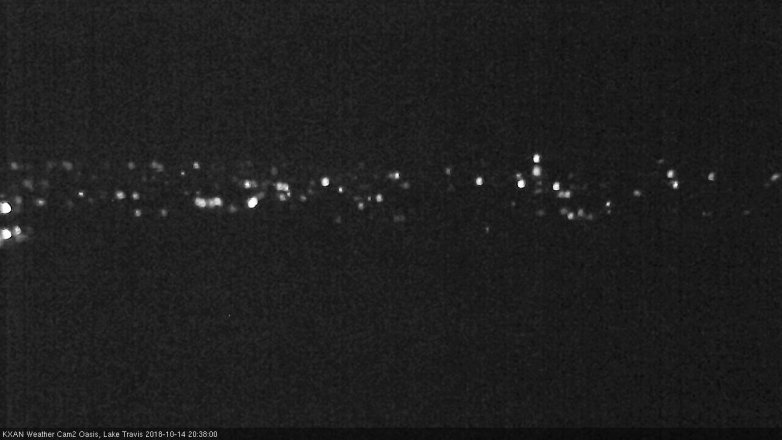 Lake Travis webcam, October 14, 2018 7:40 PM CT