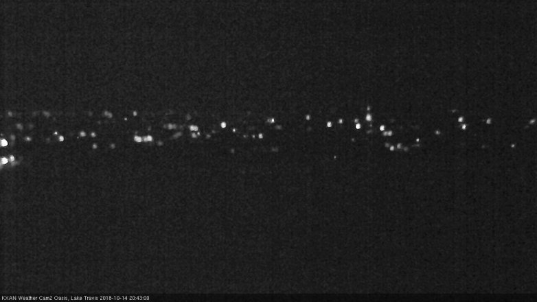 Lake Travis webcam, October 14, 2018 7:45 PM CT