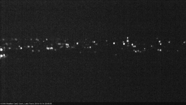 Lake Travis webcam, October 14, 2018 7:50 PM CT
