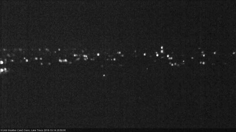 Lake Travis webcam, October 14, 2018 8:00 PM CT