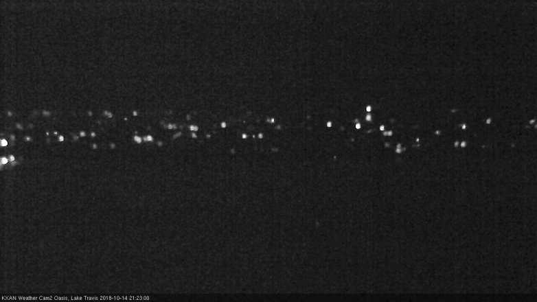 Lake Travis webcam, October 14, 2018 8:25 PM CT