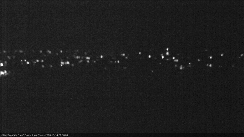 Lake Travis webcam, October 14, 2018 8:35 PM CT