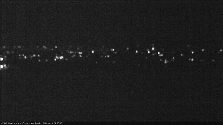 Lake Travis webcam, October 14, 2018 8:40 PM CT