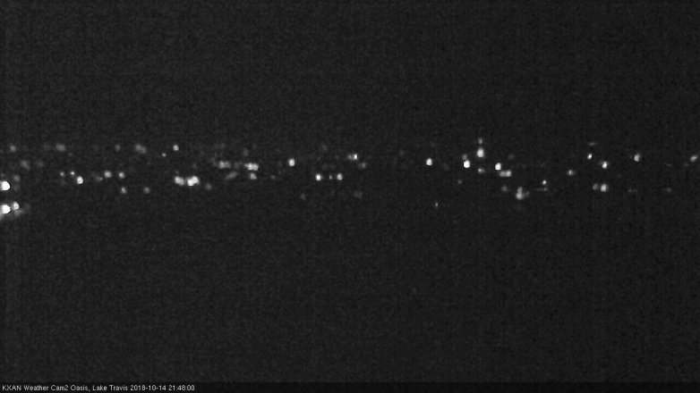 Lake Travis webcam, October 14, 2018 8:50 PM CT