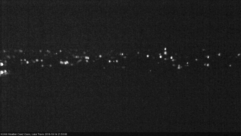 Lake Travis webcam, October 14, 2018 8:55 PM CT