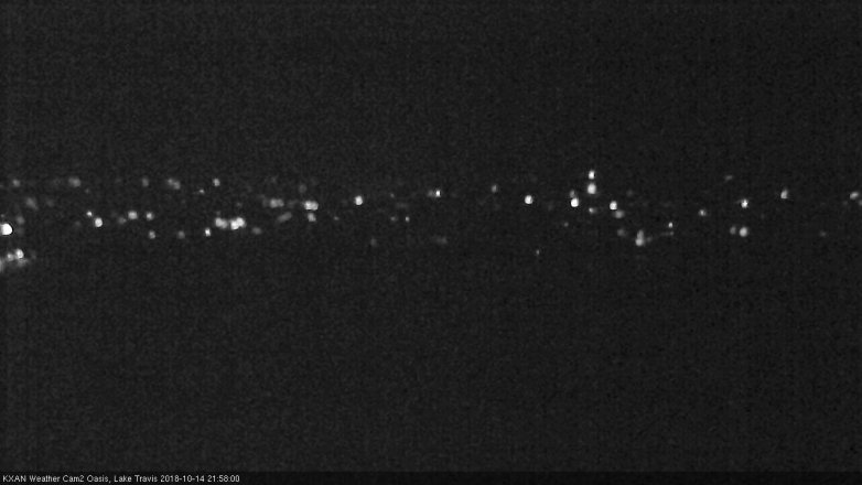 Lake Travis webcam, October 14, 2018 9:00 PM CT