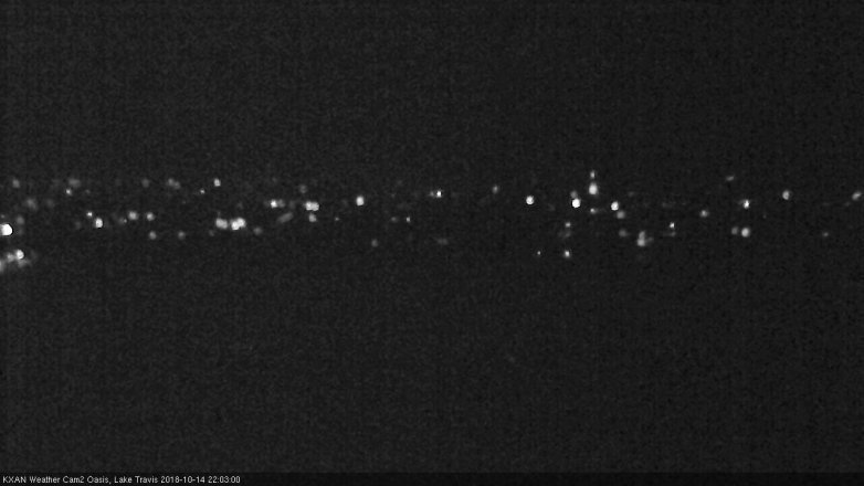 Lake Travis webcam, October 14, 2018 9:05 PM CT