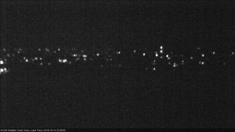 Lake Travis webcam, October 14, 2018 9:10 PM CT