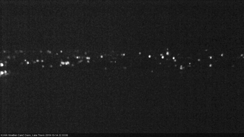 Lake Travis webcam, October 14, 2018 9:35 PM CT