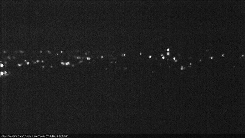 Lake Travis webcam, October 14, 2018 9:55 PM CT