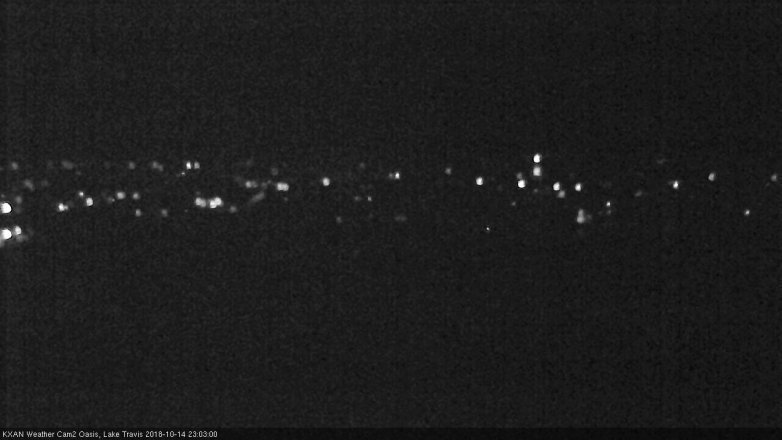 Lake Travis webcam, October 14, 2018 10:05 PM CT