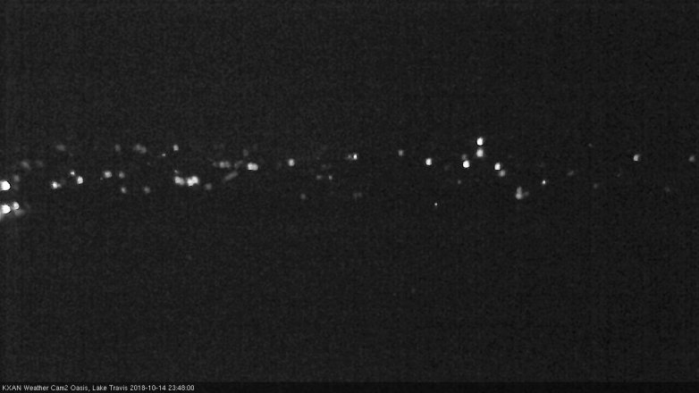 Lake Travis webcam, October 14, 2018 10:50 PM CT