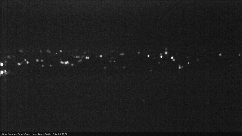 Lake Travis webcam, October 14, 2018 10:55 PM CT