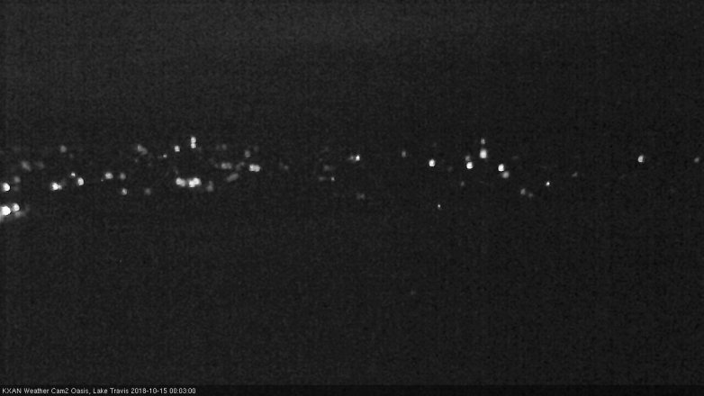 Lake Travis webcam, October 14, 2018 11:05 PM CT