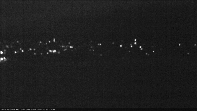 Lake Travis webcam, October 14, 2018 11:10 PM CT