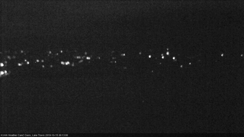 Lake Travis webcam, October 14, 2018 11:15 PM CT
