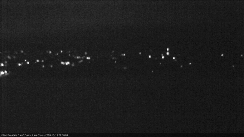 Lake Travis webcam, October 14, 2018 11:35 PM CT