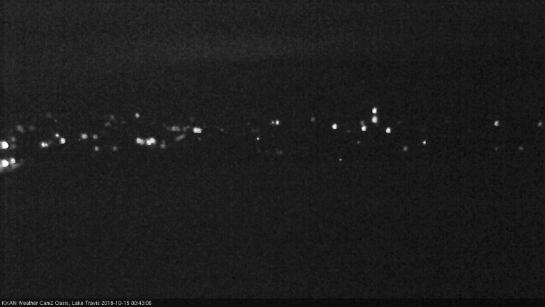 Lake Travis webcam, October 14, 2018 11:45 PM CT