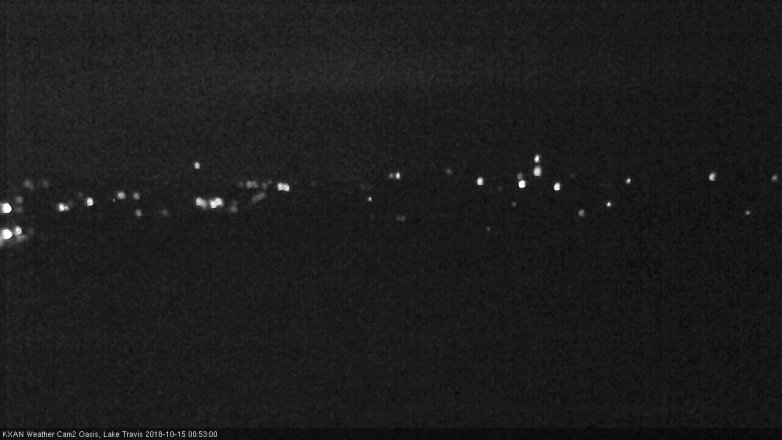 Lake Travis webcam, October 14, 2018 11:55 PM CT