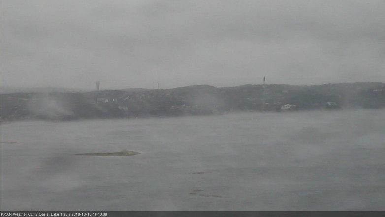 Lake Travis webcam, October 15, 2018 9:45 AM CT