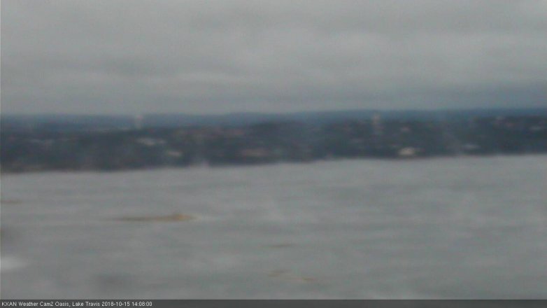 Lake Travis webcam, October 15, 2018 1:10 PM CT