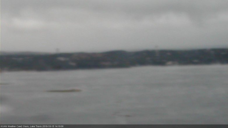 Lake Travis webcam, October 15, 2018 1:20 PM CT