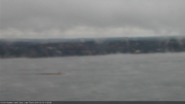 Lake Travis webcam, October 15, 2018 4:45 PM CT