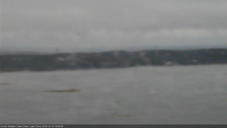 Lake Travis webcam, October 15, 2018 5:10 PM CT