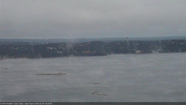 Lake Travis webcam, October 15, 2018 5:30 PM CT
