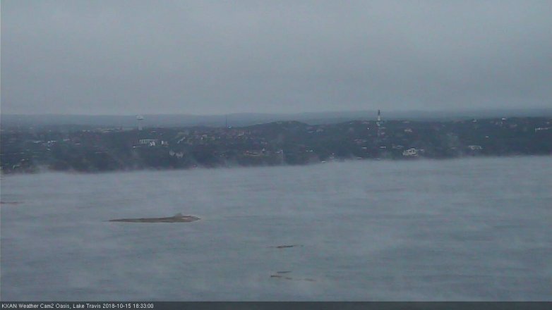 Lake Travis webcam, October 15, 2018 5:35 PM CT