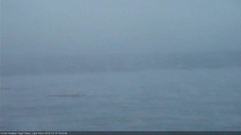 Lake Travis webcam, October 15, 2018 5:45 PM CT