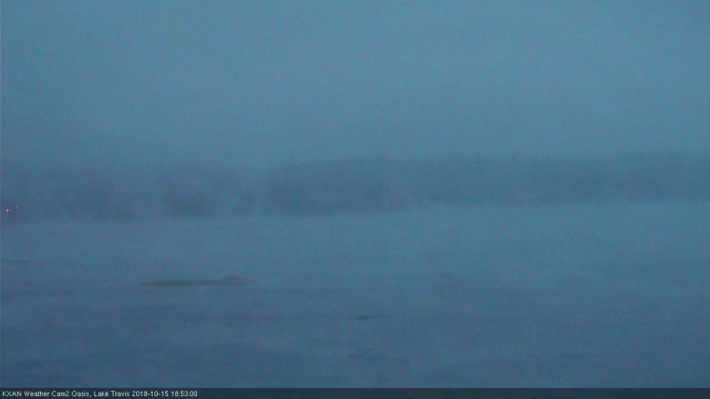 Lake Travis webcam, October 15, 2018 5:55 PM CT