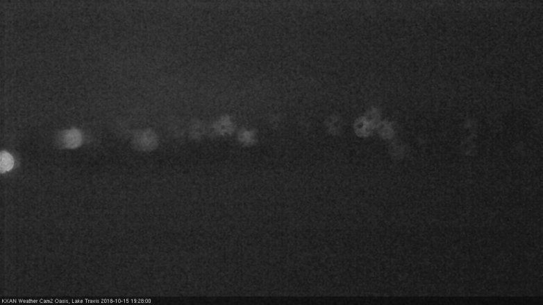 Lake Travis webcam, October 15, 2018 6:30 PM CT