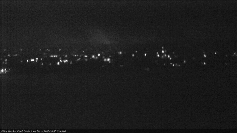 Lake Travis webcam, October 15, 2018 6:45 PM CT