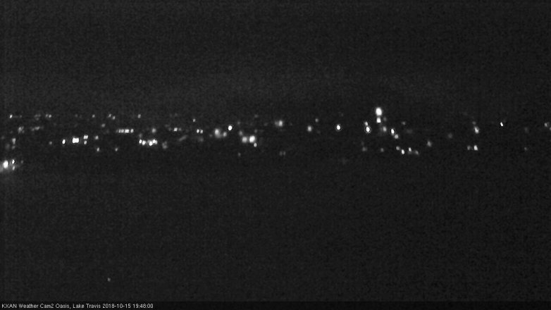 Lake Travis webcam, October 15, 2018 6:50 PM CT