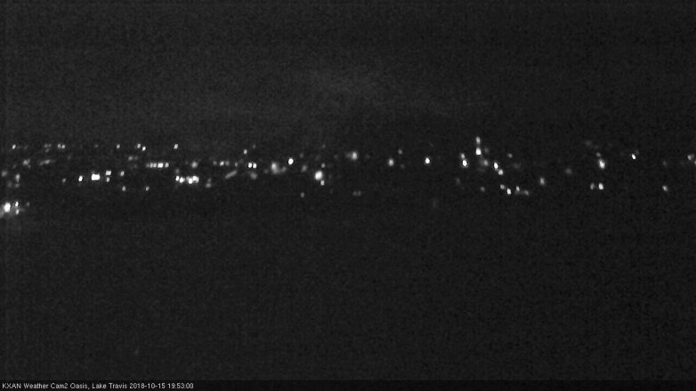 Lake Travis webcam, October 15, 2018 6:55 PM CT
